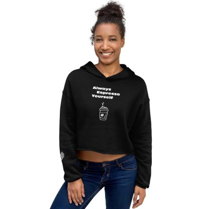 Always Espresso Yourself Crop Hoodie - Image 2