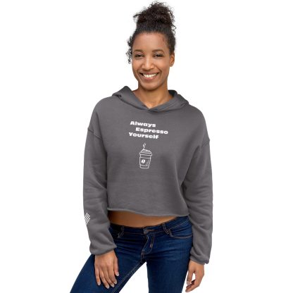 Always Espresso Yourself Crop Hoodie - Image 5