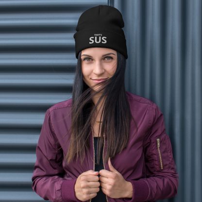 That's SUS Embroidered Beanie - Image 2