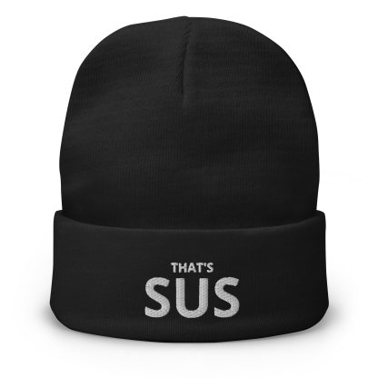 That's SUS Embroidered Beanie - Image 5