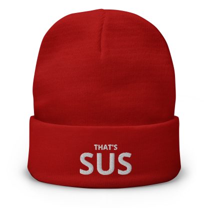 That's SUS Embroidered Beanie - Image 6